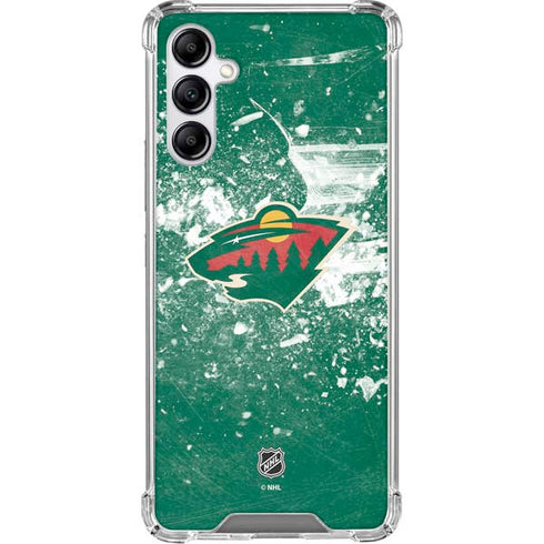 NHL Minnesota Wild Frozen Galaxy A15 5G Clear Case